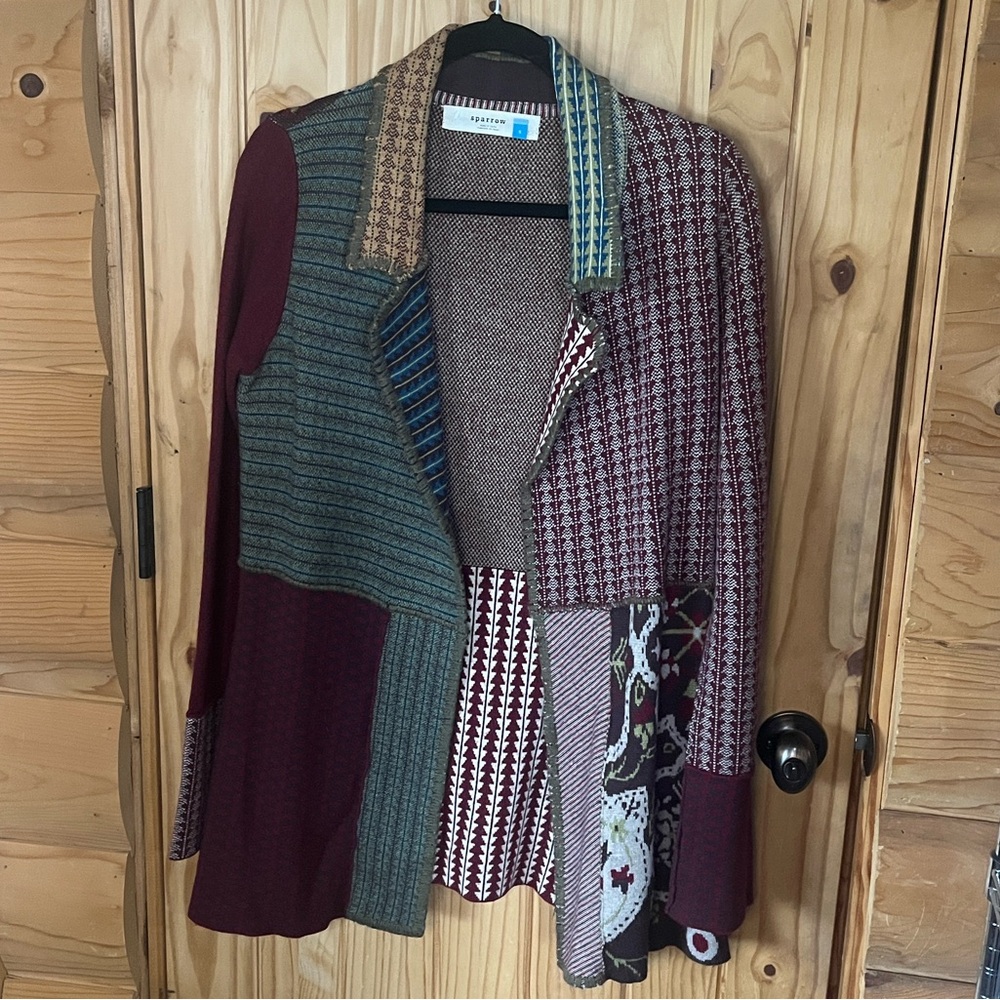 Sparrow By Anthropology Patchwork Multicolor Wome… - image 1